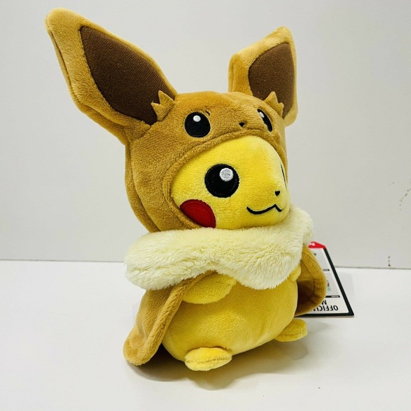 pikachu wearing eevee cape